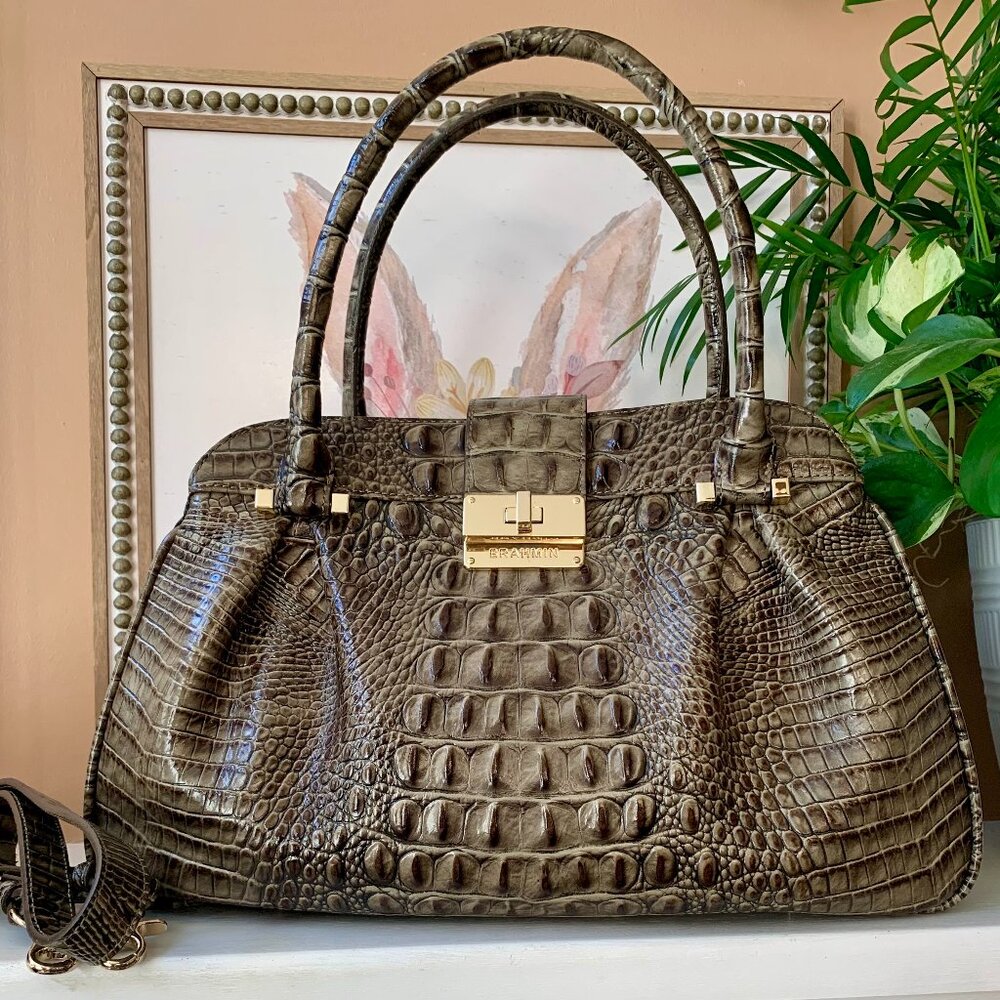 HTF Brahmin Laura satchel EUC